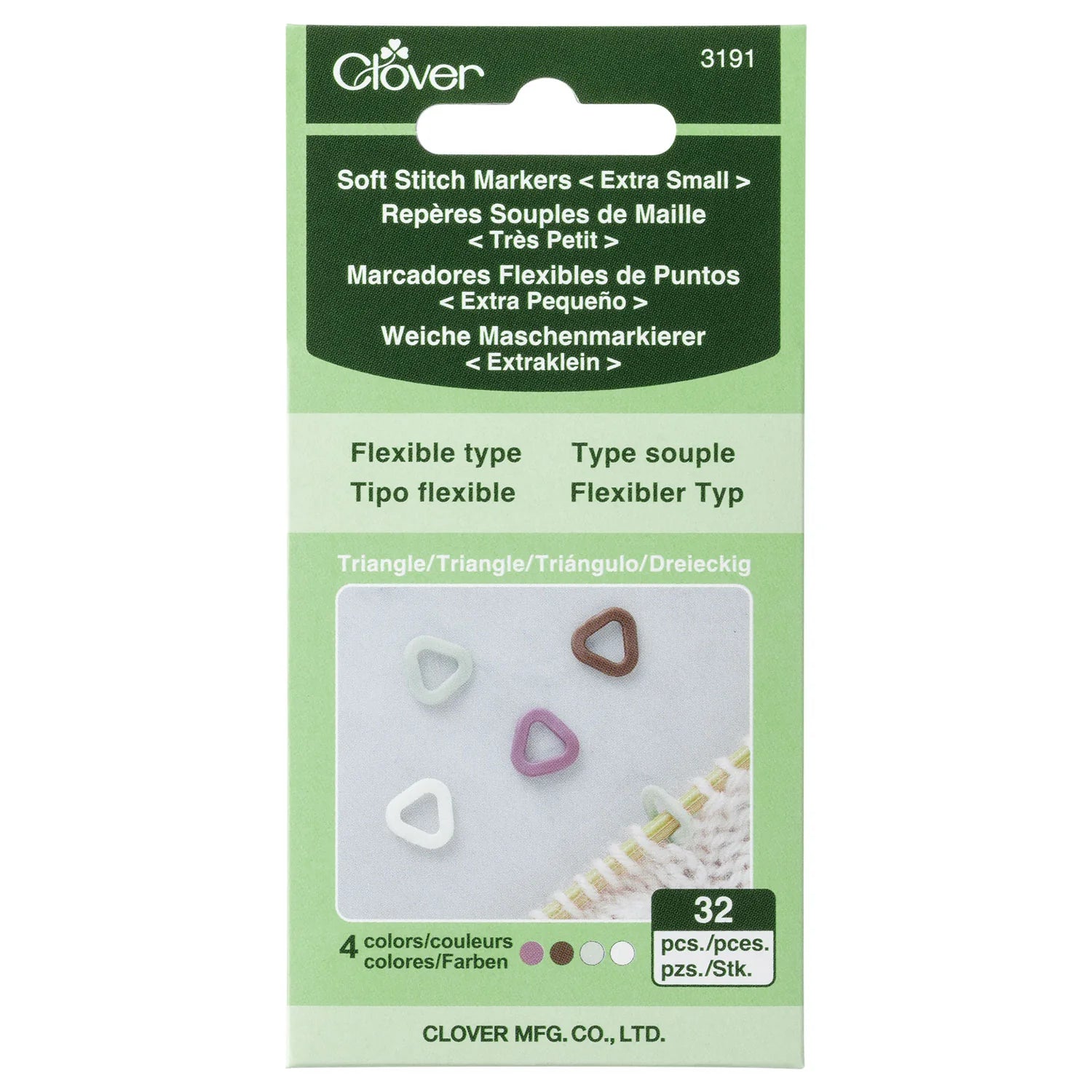 Clover Soft Triangle Stitch Markers