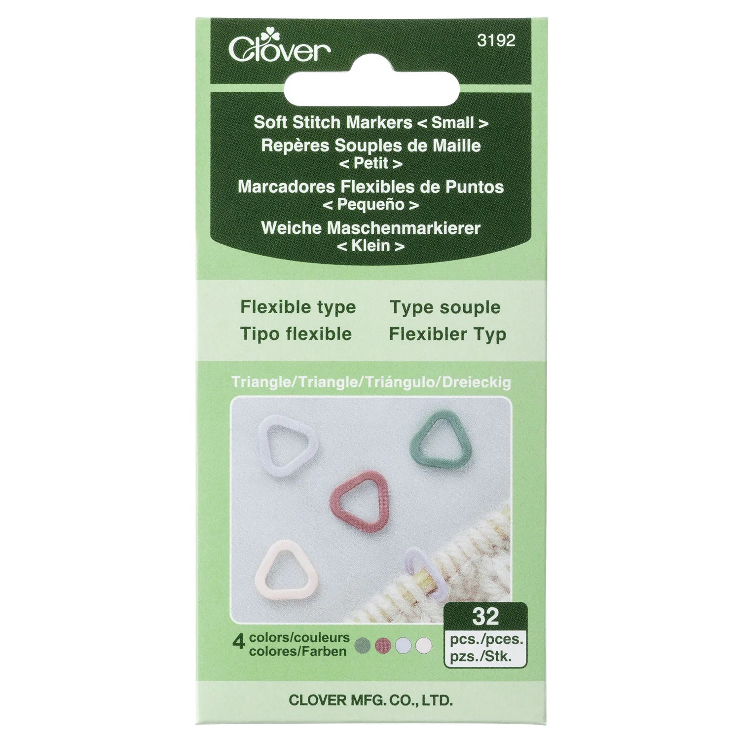 Clover Soft Triangle Stitch Markers