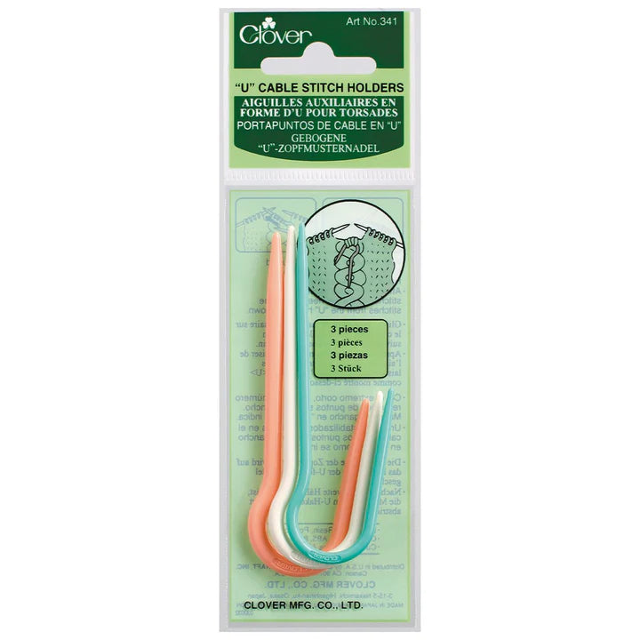 Clover Cable Stitch Holder U Shaped