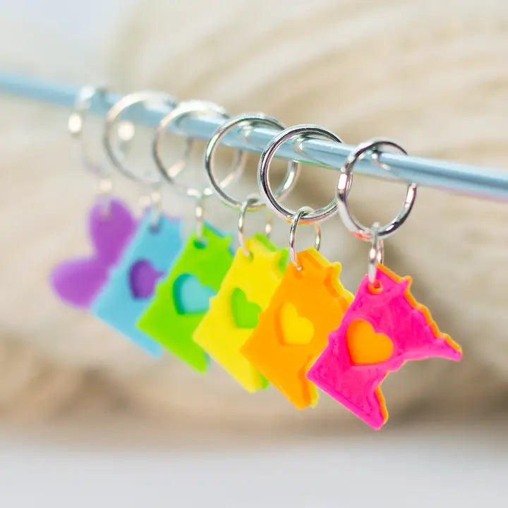North Star Love MN Stitch Markers