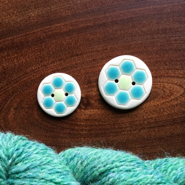 Grandma's Flower Garden Quilt Block Buttons