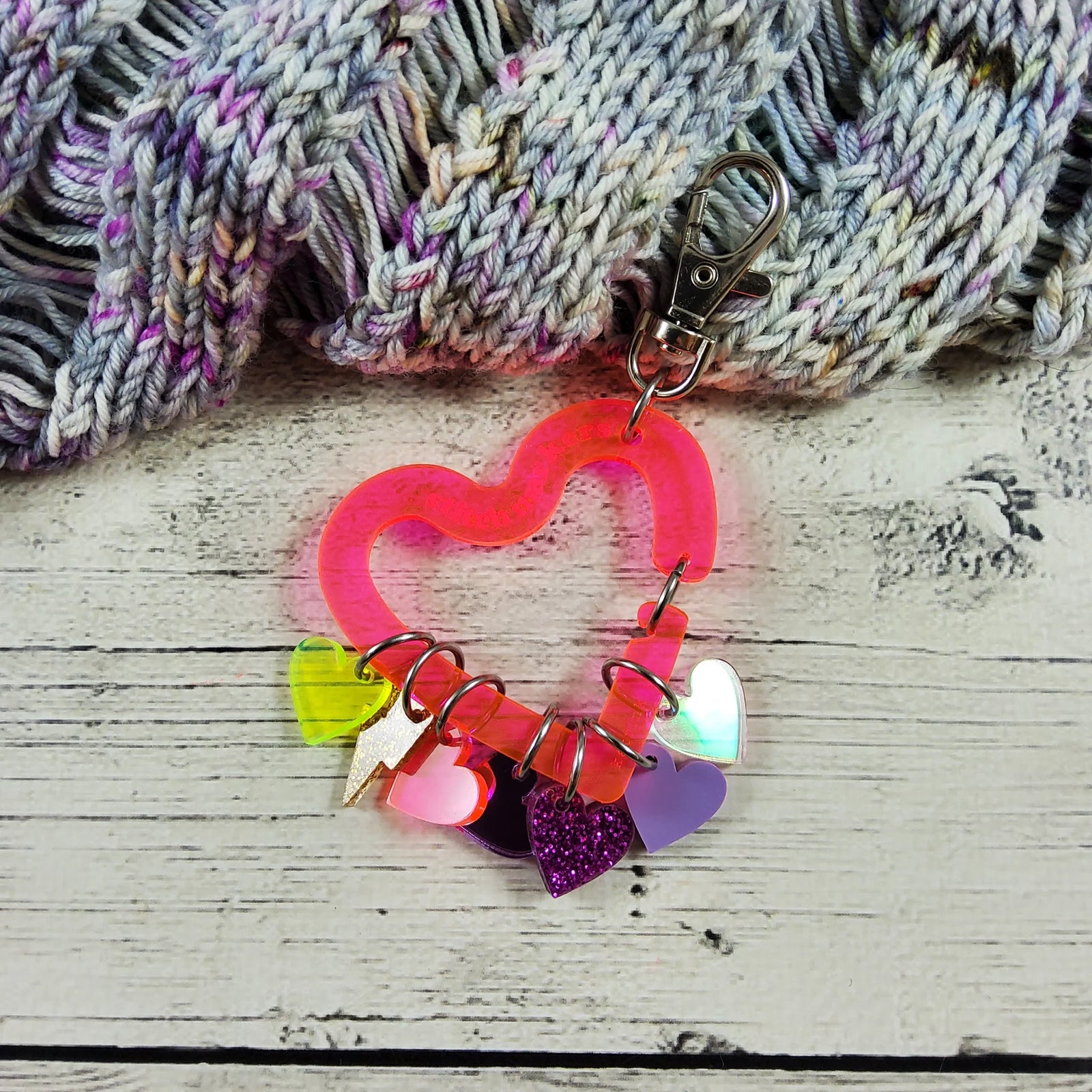 Katrinkles Heart Stitch Marker Holder