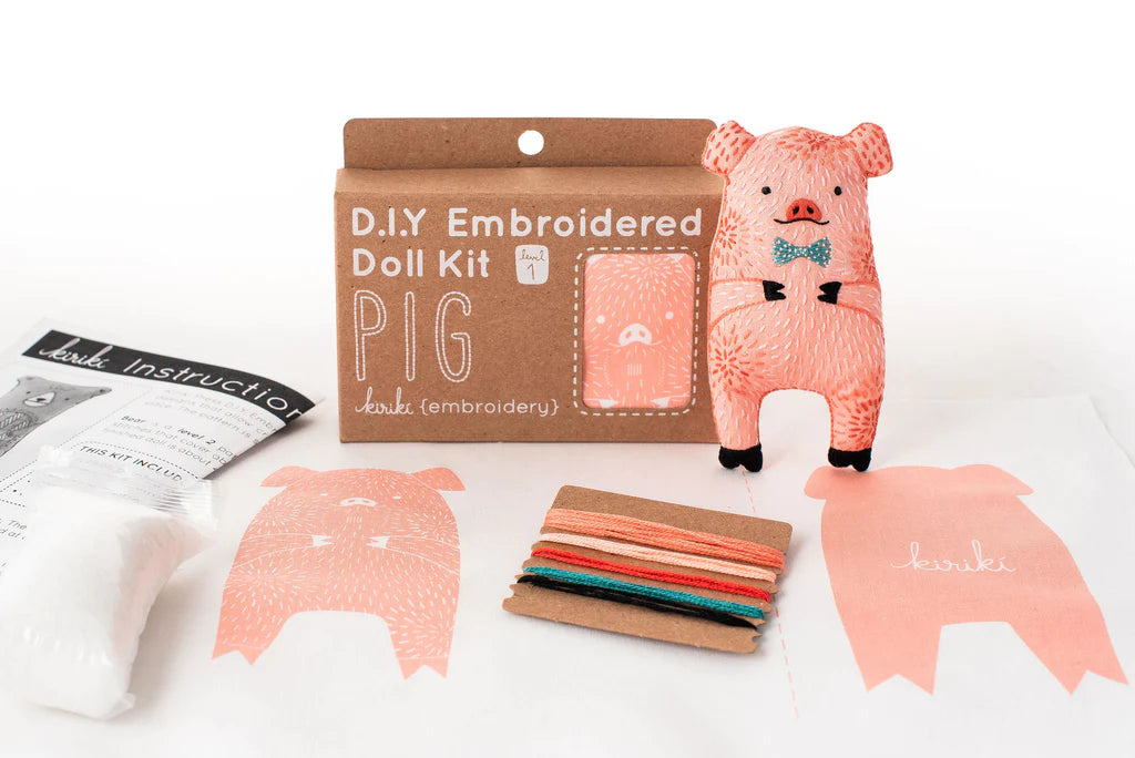 Embroidered Doll Kit