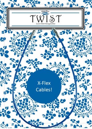 ChiaoGoo Shorties X-Flex  Blue Cable