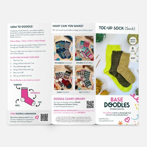 Doodle Toe-Up Socks