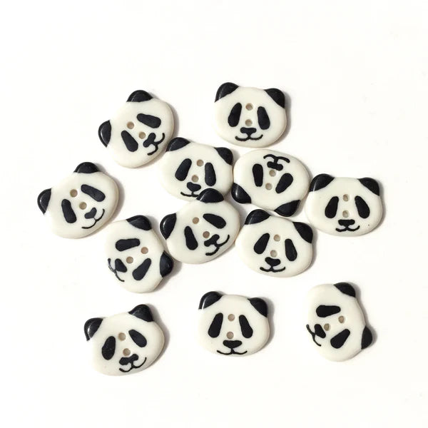Porcelain Panda Buttons - Yarn Harbor