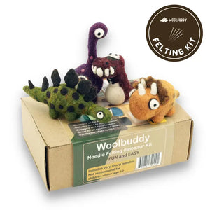 WoolBuddy Dinosaurs Needle Felting Kit