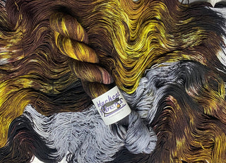 Black Cat Fibers Nomad Sock | Hand-Dyed Merino Nylon Fingering Yarn