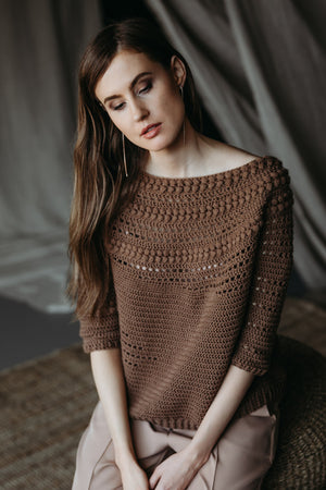 Crochet Sweaters with  Textured Twist