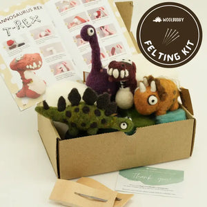 WoolBuddy Dinosaurs Needle Felting Kit