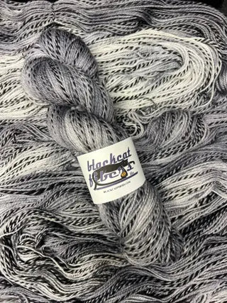 Black Cat Fibers Durga Fingering | Hand-Dyed Merino Yarn with Black Ply