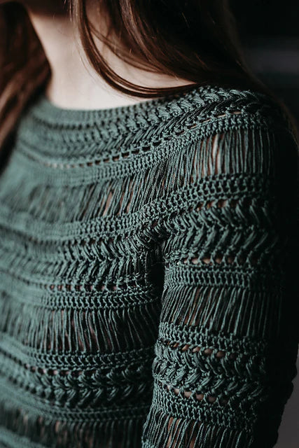 Crochet Sweaters with  Textured Twist