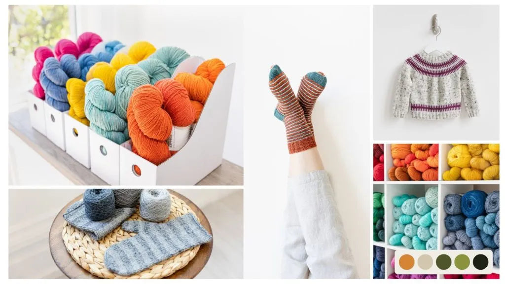 The Joy of Yarn Your Stash Solution for Curating, Organizing and Using Your Yarn - with 10 Knitting patterns