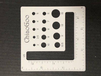 ChiaoGoo 3" Swatch Needle Gauge