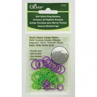 Clover Stitch Markers Various Styles