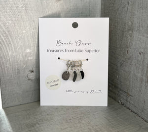 Lake Superior Beach Glass Stitch Markers