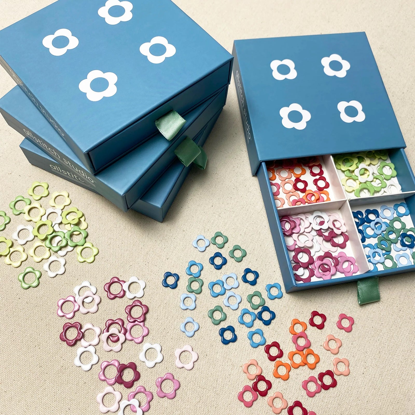 Allstitch Studio Flower Stitch Marker Sampler - Box Set