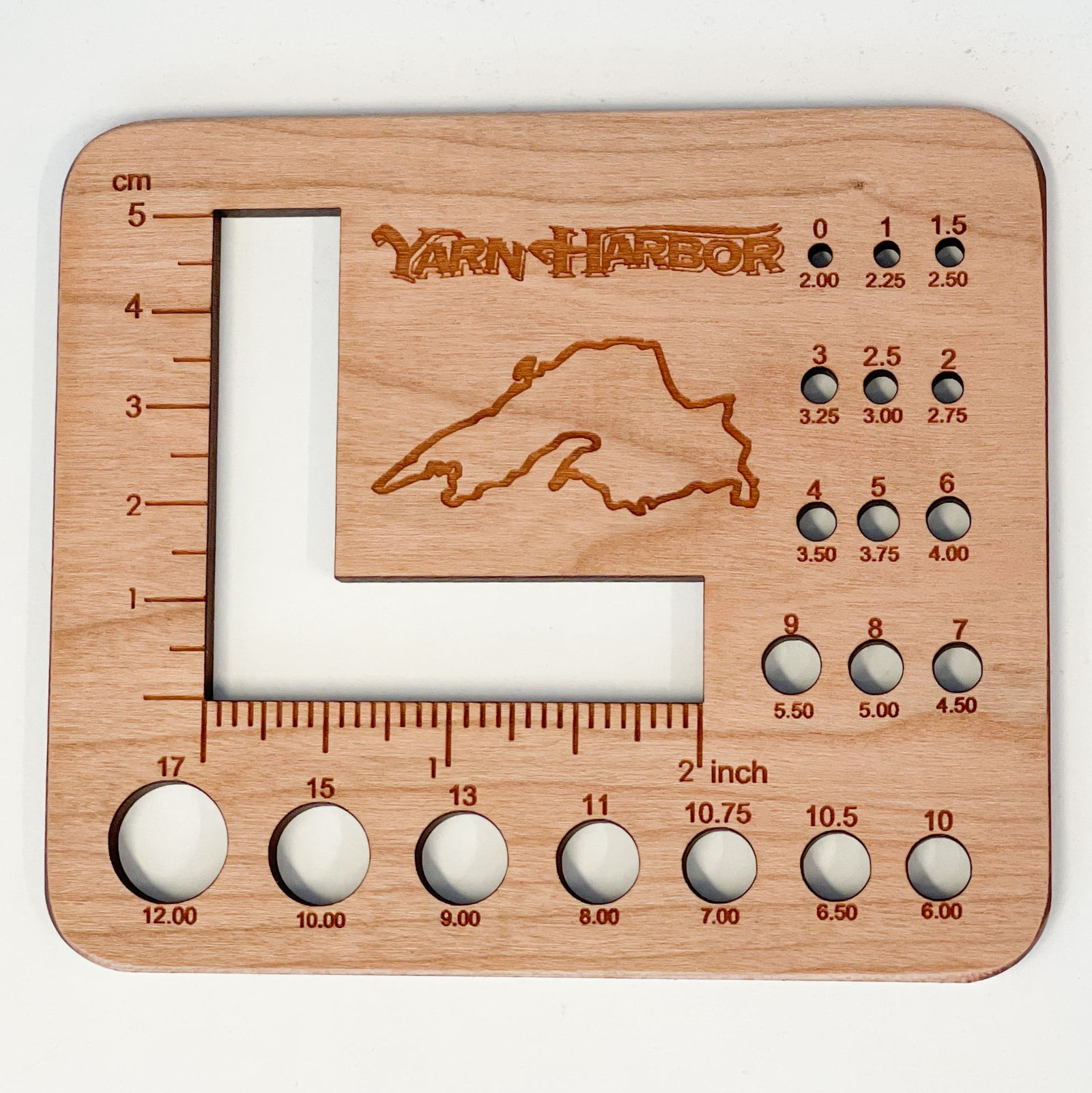YH Lake Superior Needle Gauge/Swatch Ruler